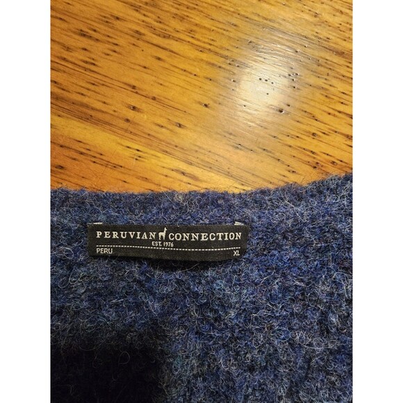 Peruvian Connection Sweater Alpaca Fuzzy Knit Pullover Size XL - Picture 4 of 8